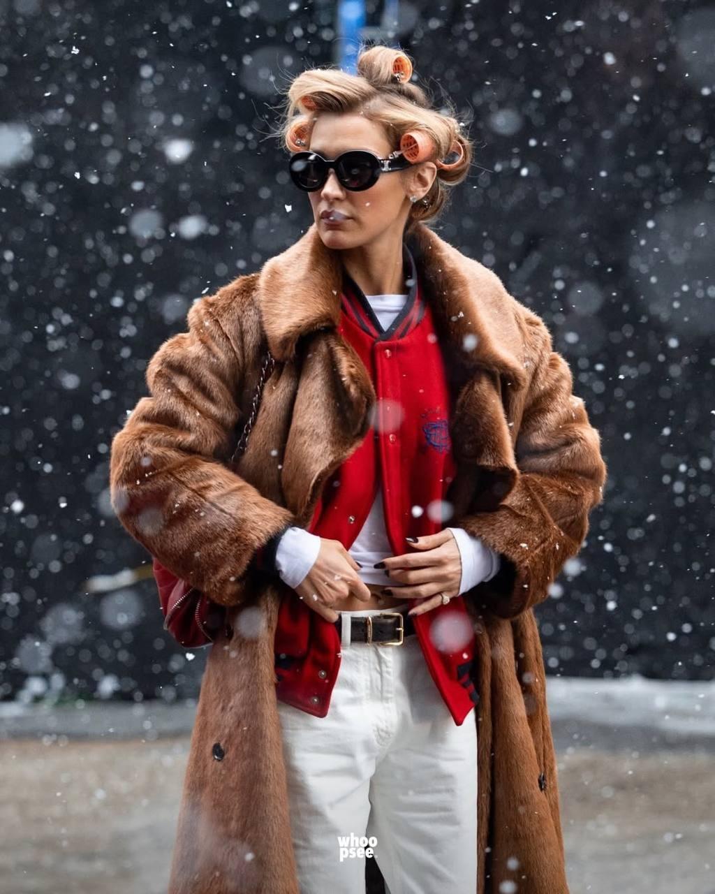 Белла Хадид снежинки ртом ловила – очень мило ❄