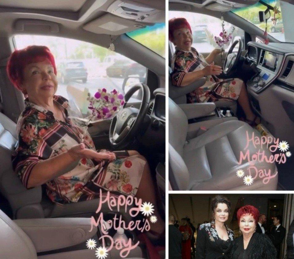 «Вместо такси — мама»: Наташа Королёва показала 80-летнюю родительницу за рулём автомобиля