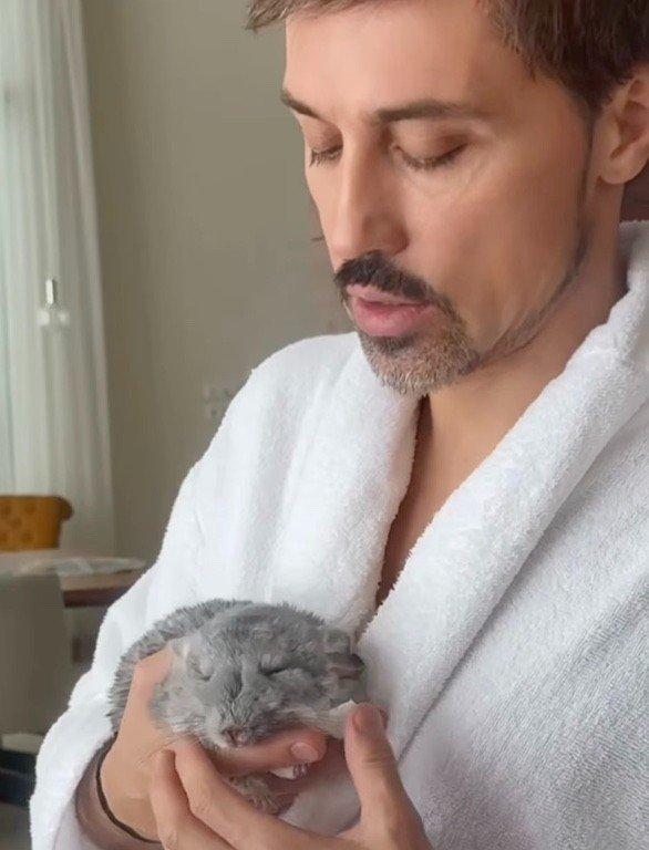У Димы Билана умерла любимая шиншилла Плюша💔