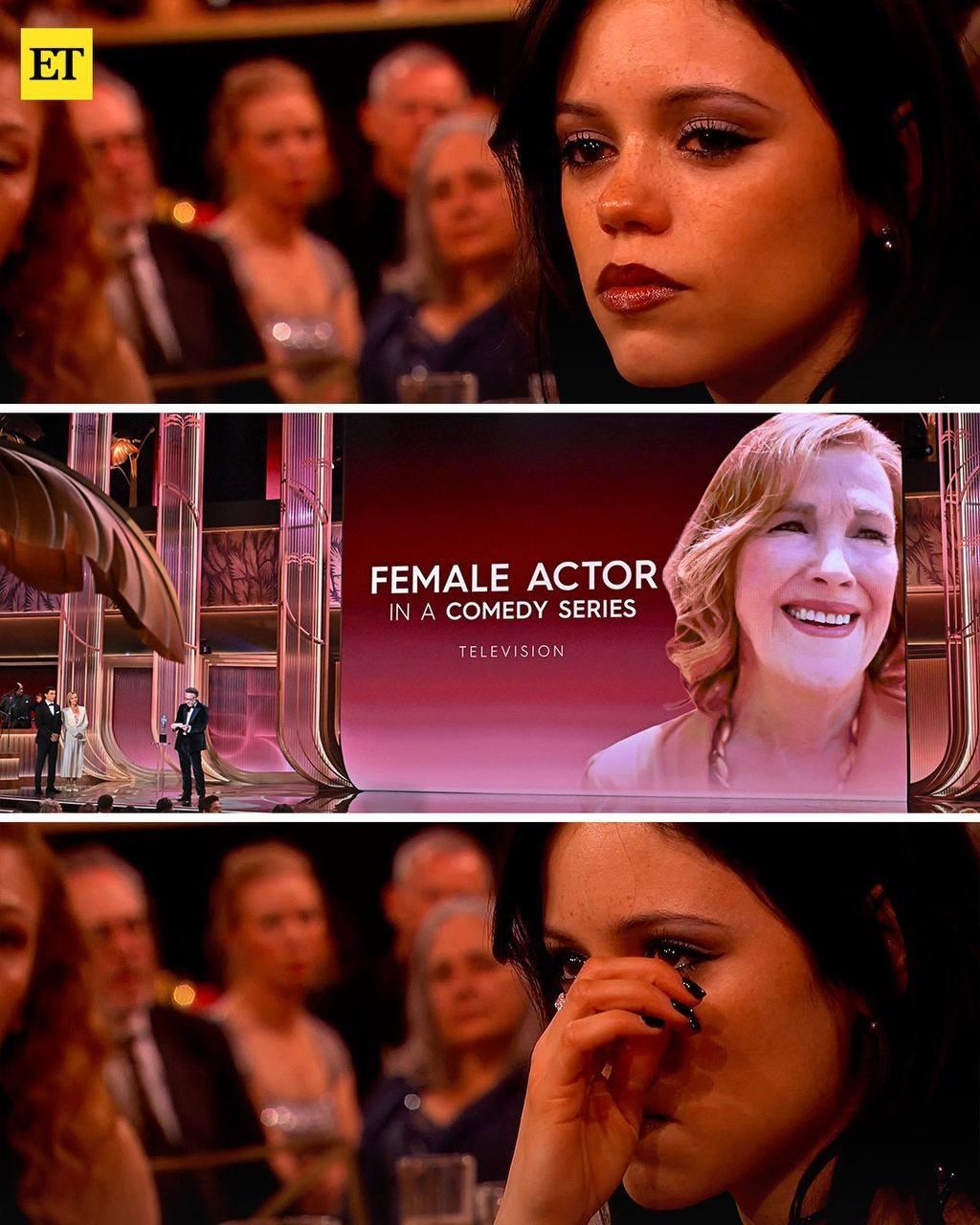 Дженна Ортега заплакала на премии SAG Awards, когда Сет Роген получал награду за Кэтрин О’Хара — актриса посмертно стала лауреатом за лучшую женскую роль в комедийном сериале, Кэтрин снялась в «Студии» Сета Рогена