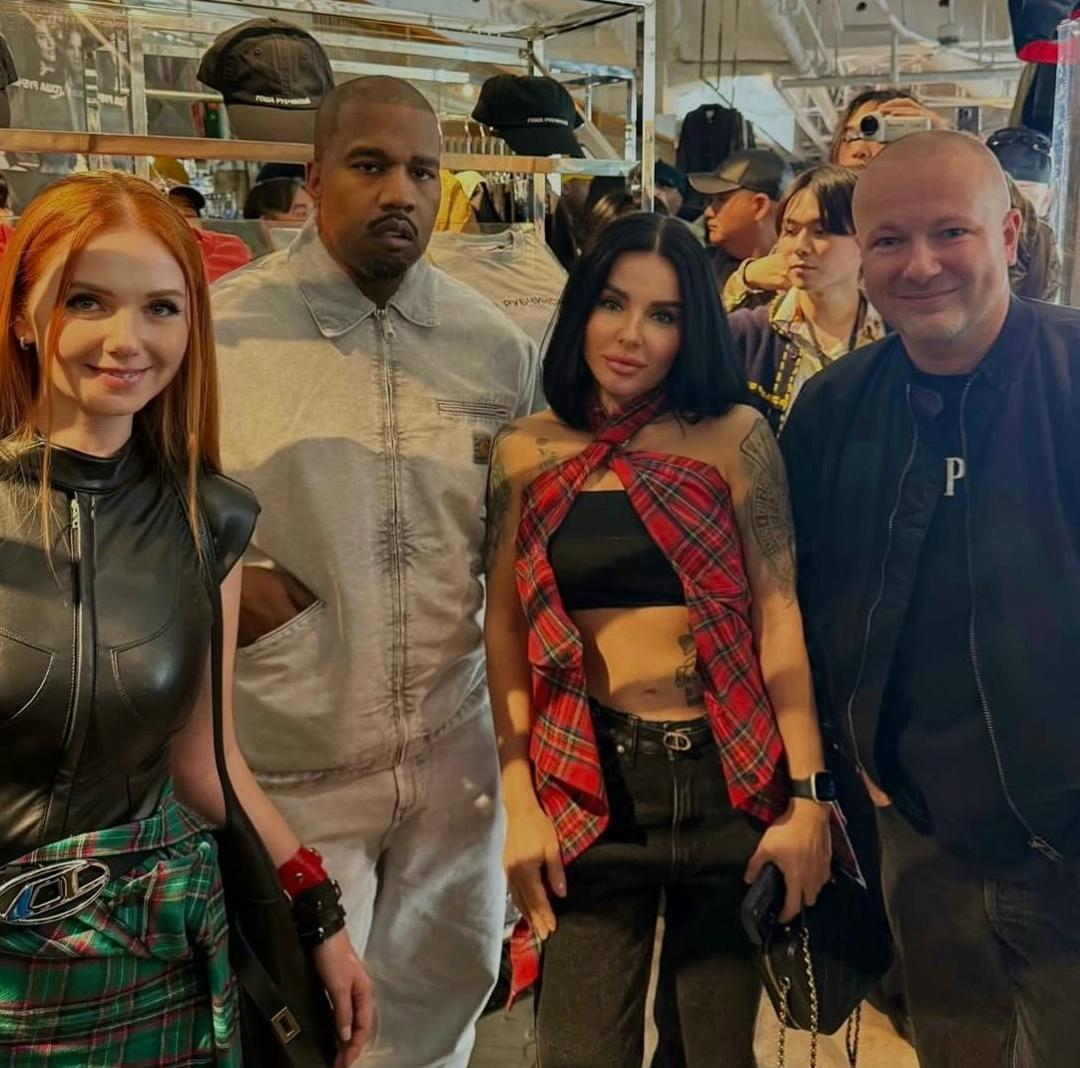 Лена Катина, Юля Волкова из группы «Тату» и Канье Уэст в одном месте