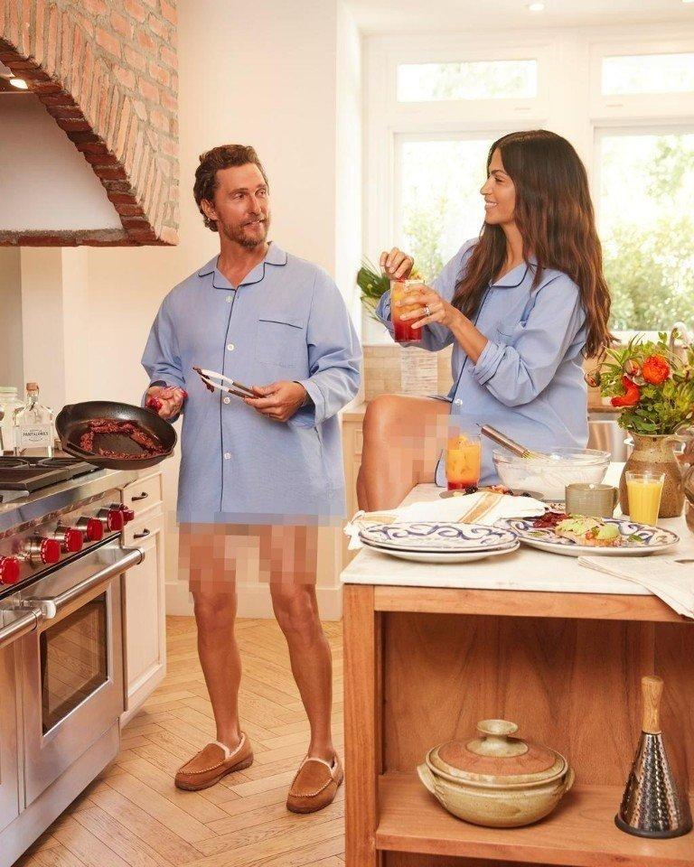 Если вы думали, что звезды дома носят шелковые халаты, то Мэттью Макконахи готов вас переубедить